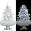 Image de vidaXL Arbre de Noël neigeux 140 cm - Blanc