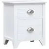 Image de VidaXL Table de chevet - Blanc
