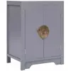 Image de vidaXL Table de Chevet - Gris