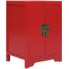 Image de vidaXL Table de chevet Rouge Asiatique