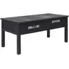 Image de Table basse vidaXL - Noir, Bois de Paulownia et Peuplier