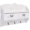 Image de VidaXL Porte-manteau mural - Blanc bois