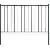 Image de VidaXL Panneau de clôture avec poteaux - Anthracite