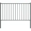 Image de vidaXL Panneau clôture poteau 1,7x1,25m - Anthracite