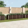 Image de vidaXL Lit surélevé de jardin Marron 320x80x77 cm Acier galvanisé