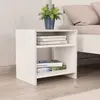 Image de vidaXL Table de chevet - Blanc