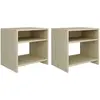 Image de vidaXL Lot de 2 tables chêne sonoma