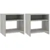 Image de vidaXL Tables de chevet 2pcs - Gris béton