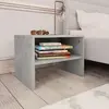 Image de vidaXL Table de chevet - Gris Béton