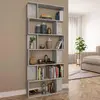 Image de vidaXL Bibliothèque gris béton 80x24x192 cm