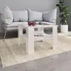 Image de vidaXL Table Basse - Blanc Brillant - 60x60x42 cm