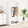 Image de vidaXL Garde-robe Blanc brillant
