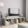 Image de VIDAXL Bibliothèque/Meuble TV Chêne Sonoma