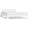 Image de vidaXL Cadre de lit 160x200 cm - Bois de pin blanc