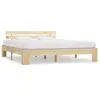 Image de vidaXL Cadre de lit sans matelas - Bois massif de pin