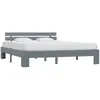 Image de VIDAXL Cadre Gris 160x200 cm Bois