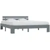 Image de VIDAXL Cadre de lit 180x200 cm - Gris