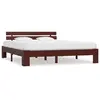 Image de VIDAXL Cadre de lit marron foncé