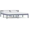 Image de vidaXL Cadre de lit sans matelas - Gris