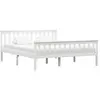 Image de vidaXL Cadre de lit sans matelas - Blanc 160x200 cm