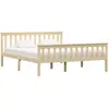 Image de vidaXL Cadre de lit 160x200cm - Bois Naturel