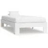 Image de vidaXL Cadre de lit en pin 90x200 cm - Blanc