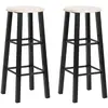 Image de Tabourets de bar vidaXL - Noir MDF