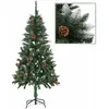 Image de vidaXL Sapin de Noël 150 cm - Pommes de pin
