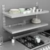 Image de VidaXL Étagère Inox 2 Niveaux