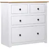Image de vidaXL Buffet blanc Pin Panama