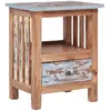Image de vidaXL Table de Chevet - Bois d'Acajou Massif