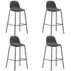 Image de VIDAXL Chaises de Bar 4 pcs - Gris Foncé