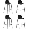 Image de vidaXL Chaises de bar - Noir (Lot de 4)