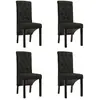 Image de VidaXL Chaises à manger lot de 4 - Noir