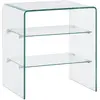 Image de vidaXL Table basse verre trempé 50x40x56 cm