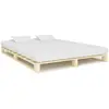 Image de vidaXL Cadre de lit sans matelas 180x200 cm Bois massif pin
