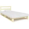 Image de VIDAXL Cadre de lit de palette sans matelas - Naturel