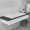 Image de vidaXL Lavabo Encastré - Blanc