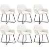 Image de VIDAXL Chaises à Manger - Crème Tissu