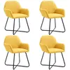 Image de vidaXL Chaises à manger - Jaune
