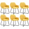 Image de vidaXL Chaises Jaune (6)