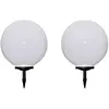 Image de vidaXL Lampes d'allée - 2 pcs 50 cm Blanc
