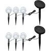 Image de vidaXL Lampes de jardin solaires LED - Ensemble de 6 pcs