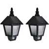 Image de VIDAXL Appliques murales solaires - Noir