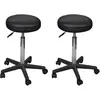 Image de vidaXL Tabouret de bureau Similicuir - Noir
