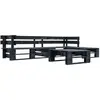 Image de vidaxl Ensemble jardin palette canapés 4 pcs Noir