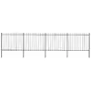 Image de vidaXL Clôture jardin lances acier 6,8x1,5 m