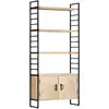 Image de vidaXL Bibliothèque - Bois de manguier 80x30x180 cm