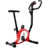 Image de vidaXL Vélo d'appartement - Courroie Rouge