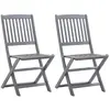 Image de vidaXL Chaises pliables d'extérieur (Lot de 2)